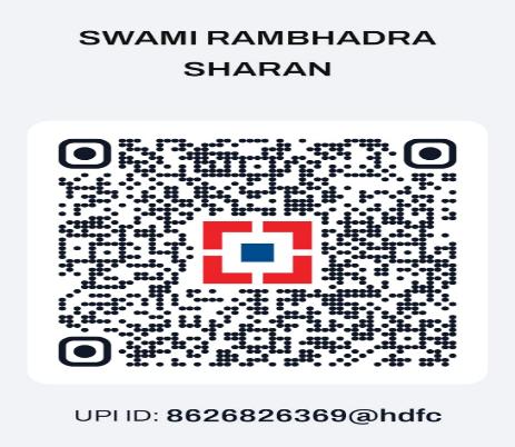 QR code to donate to Anand Math Foundation via UPI, ID 8626826369@hdfcbank