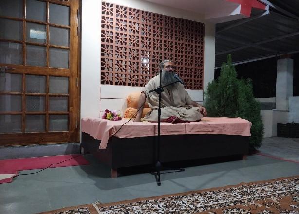Meditation hall inside the Ashram