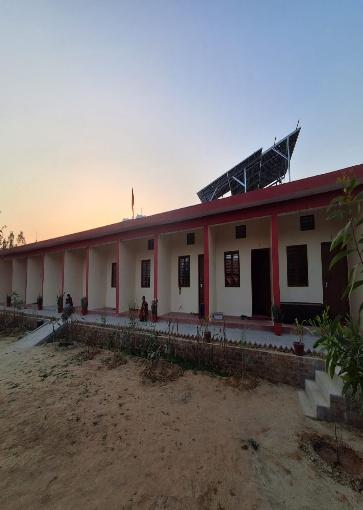 Rooms for Sadhaks at dusk